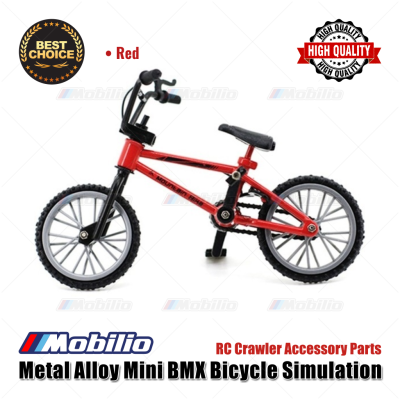 Metal Alloy Mini BMX Bicycle Sepeda Simulation RC Crawler Accessories