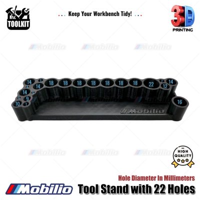 Tool Stand RC with 22 Holes 3D for Hex Drivers Body Reamers Scissors Pliers and More