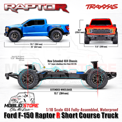 Traxxas Ford F-150 Raptor R Short Course Truck 1/10 Scale 4X4 VXL RTR