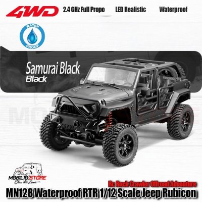 MN128 Waterproof RTR 1/12 Scale Jeep Rubicon RC Rock Crawler Adventure