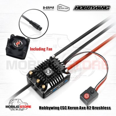 Hobbywing Xerun Axe Brushless Combo R2 Motor 540L ESC 80A FOC RC - R2-1400KV-80A