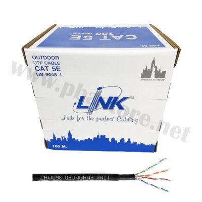 สายLAN CAT5E  Outdoor 100M UTP/ PE  US-9045-1