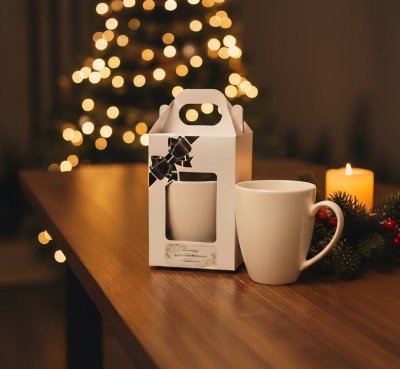 แก้วมัคสีขาวพร้อมกล่อง