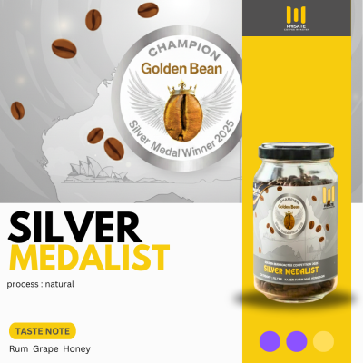 Silver Medalist กาแฟรางวัลเวที Golden bean