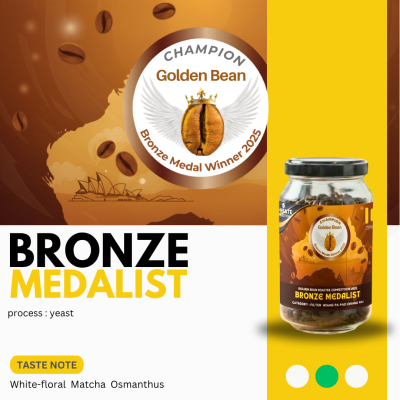 Bronze Medalist กาแฟรางวัลเวที Golden bean
