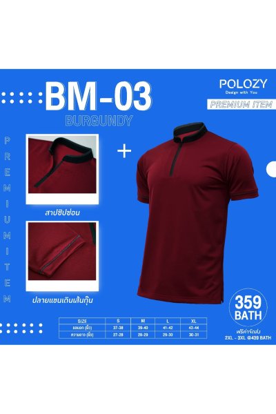 เสื้อโปโลปกคอจีนซ่อน(copy)