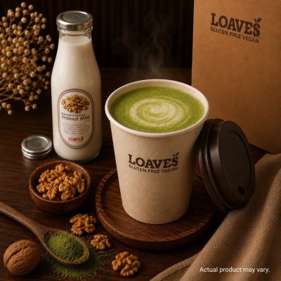 Uji Hot Matcha With Fresh Walnut Milk 100% Premium, Vegan