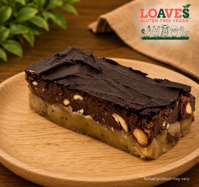 20g Protein Brownie with Almond Chocolate & Peanut Butter | Soy-Free, Gluten-Free, Vegan | ~140g