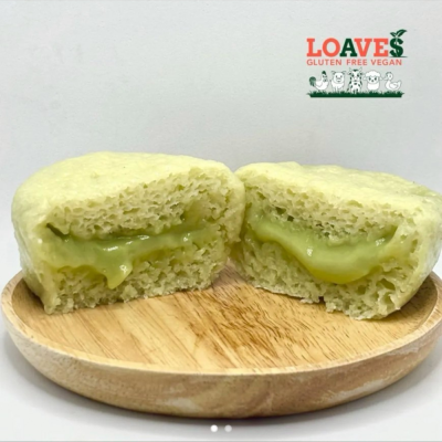 Pandan Custard Steamed Bun
