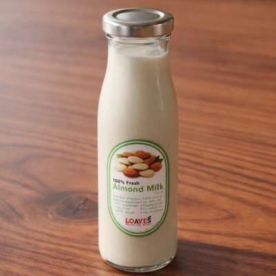 100% Fresh Almond Milk*Unsweetened I Soy-Free,Gluten-Free Vegan I 180 ml