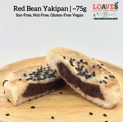 Red Bean Yakipan I Soy-Free, Nut-Free,Gluten-Free Vegan I 75g