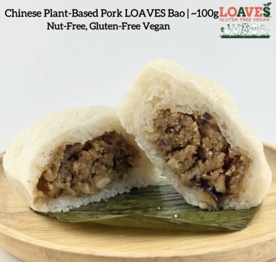 Chinese "Plant-Based Park" LOAVES Bao I Nut-Free, Gluten-Free Vegan I 100g