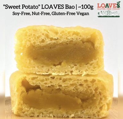 "Sweet Potato"LOAVES Bao i Soy-Free, Nut-Free, Gluten-Free Vegan I 100g