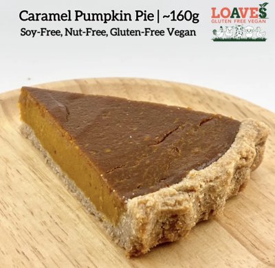 Caramel Pumpkin Pie I Soy-Free, Nut-Free, Gluten-Free Vegan I 160g