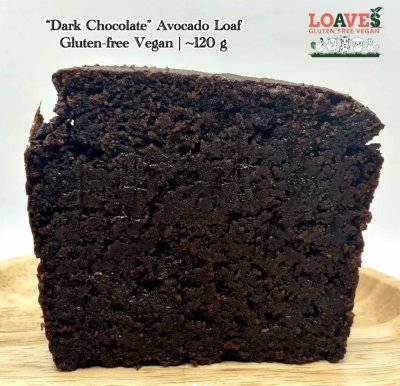 "Dark Chocolate" Avocado Loaf I Gluten-Free Vegan I 140g