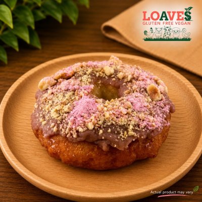 Strawberry Nutella Donut  Gluten-Free | 100% Vegan | Soy-Free | ~120 g