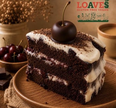 Black Forest Cake ✕ No Added Sugar | Nut-Free, Gluten-Free Vegan