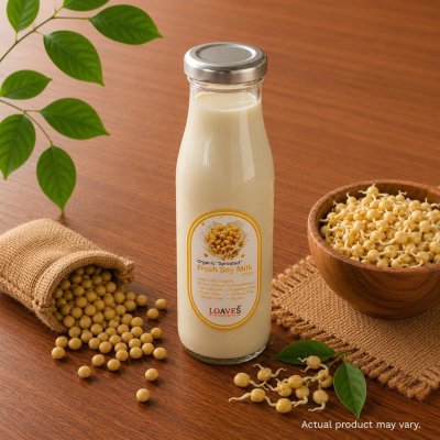 Organic "Sprout" Fresh Soy Milk ❎Unsweetened  | Nut-Free, Gluten-Free Vegan  180 ml