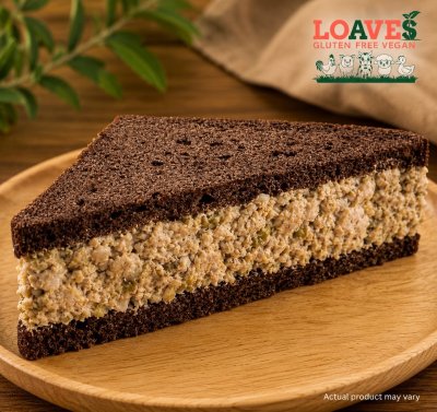 Organic Black Quinoa Bread Sandwich With "Vegan Tuna" I Gluten-Free Vegan I 230g