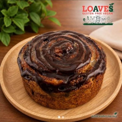 Chocolate Raisin Cinnamon Roll I Soy-Free,Nut-Free,Gluten-Free Vegan I 230g