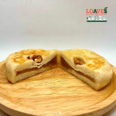 Japanese Bread Filled With Salted Caramel And Walnuts