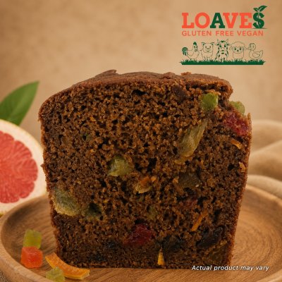 Gentle Rich Fruit Cake| Soy-Free | Gluten-Free Vegan | ~140g