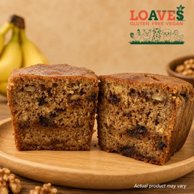"Chocolate Chip Walnut" Banana Bread I Soy-Free, Gluten-Free Vegan I 165g