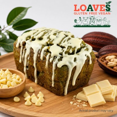 "Organic Kale" White Chocolate Healthy Loaf I Soy-Free,Gluten-Free Vegan I 140g