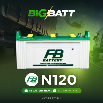 แบตเตอรี่ FB N120 (115F51R) 120Ah