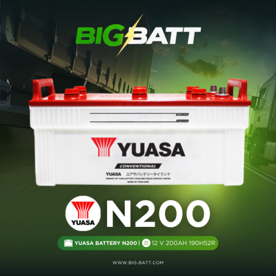 แบตเตอรี่ Yuasa N200 (190H52R) 200Ah