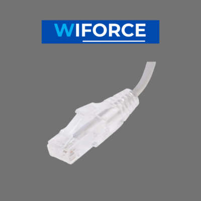 WF-10G-20 : WiForce Slim CAT6A Patch Cable, 20cm, Up to 10Gbps, PoE++ Ready