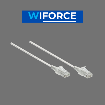 WF-10G-20 : WiForce Slim CAT6A Patch Cable, 20cm, Up to 10Gbps, PoE++ Ready