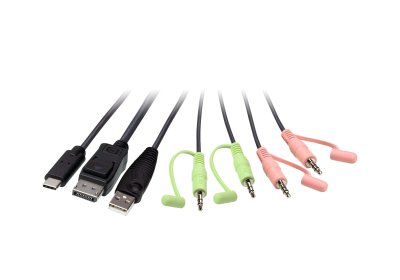 CS52DP : ATEN 2-Port USB-C DisplayPort Hybrid Cable KVM Switch