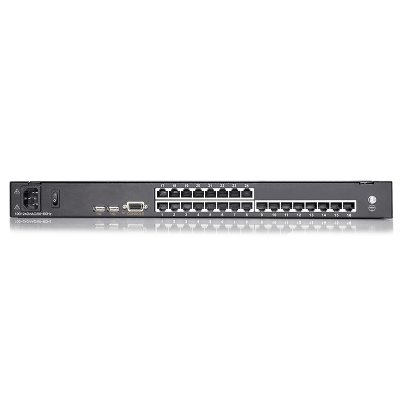 DL2924 : Kinan 19” Rack Mount Dual Rail 24-Port USB/PS2 VGA LCD KVM Switch