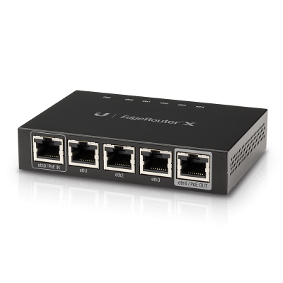 ER-X :  EdgeRouter X - Advanced Gigabit Router with PoE Passthrough