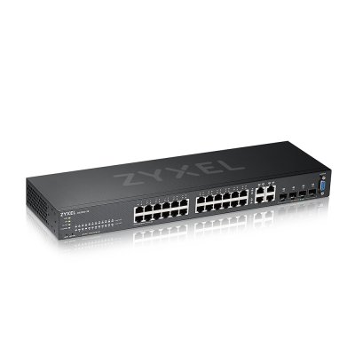 GS2220-28 : Zyxel 24-Port GbE L2+ Managed Switch with GbE Uplink