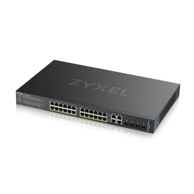 GS2220-28HP : Zyxel 24-Port GbE L2+ Managed PoE Switch with GbE Uplink (375W PoE Budget)