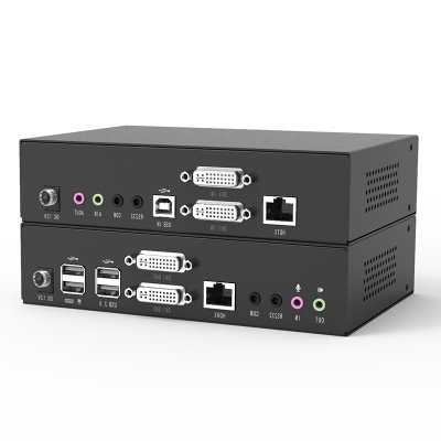 KED202S : KINAN USB DVI Dual View KVM Extender (1920 x 1200@100m)