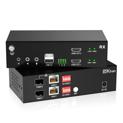 KFH262S : Kinan HDMI Dual View KVM Extender over Fiber/CAT5