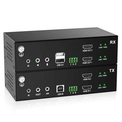 KFH262S : Kinan HDMI Dual View KVM Extender over Fiber/CAT5