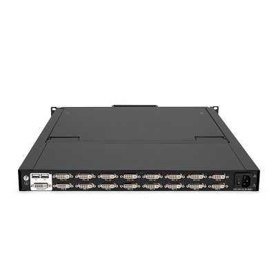 LD2716 : KINAN 17" Rackmount 16 Port DVI KVM Switch, FHD Display