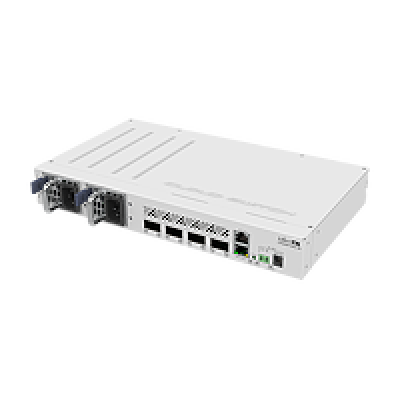 CRS504-4XQ-IN : Compact, Energy-Efficient 100 Gigabit Solution | Dual Hot-Swap Power Supplies Included