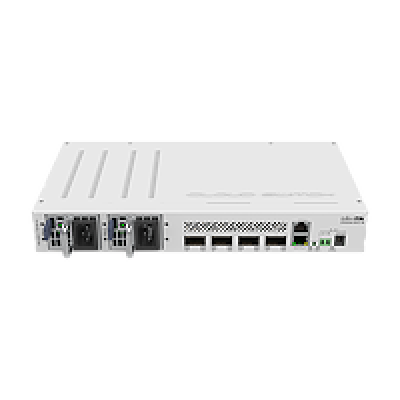 CRS504-4XQ-IN : Compact, Energy-Efficient 100 Gigabit Solution | Dual Hot-Swap Power Supplies Included