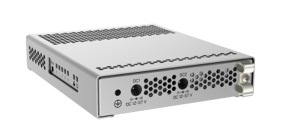 CRS305-1G-4S+IN : 5-Port Desktop Switch with 1 Gigabit Ethernet Port and 4 SFP+ 10Gbps Ports