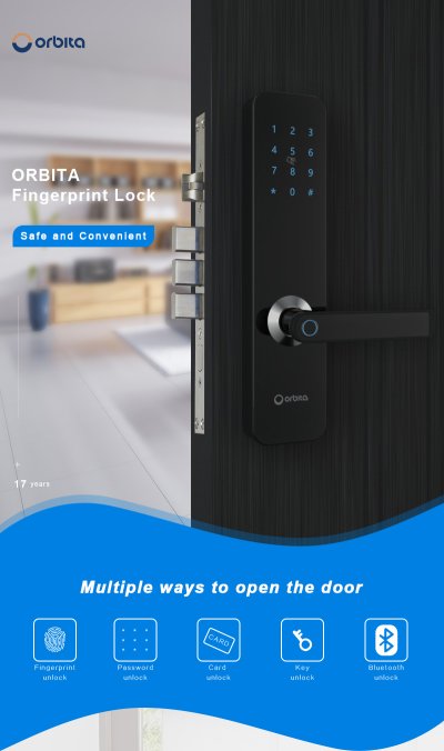 P7021 : Orbita Smart Lock – Bluetooth Fingerprint Digital Lock by ORBITA