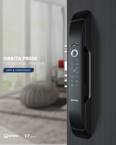 P8030 : Orbita Smart Lock – Fully Automatic Digital Lock with Fingerprint & WiFi