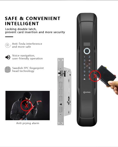 P8030 : Orbita Smart Lock – Fully Automatic Digital Lock with Fingerprint & WiFi