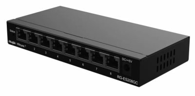 R14- RG-ES208GC : Ruijie Reyee 8-Port Gigabit Smart Cloud Managed Switch with 3-Year Warranty