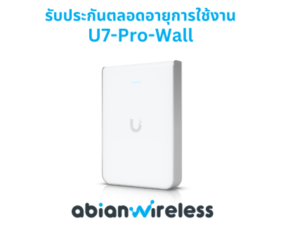 U7-Pro-Wall : Wall-mounted WiFi 7 AP with 6 Spatial Streams