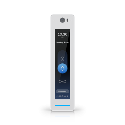 UA-G3-Pro-W : White Color NFC Access Reader with Intercom & Touch Pass (Indoor/Outdoor)